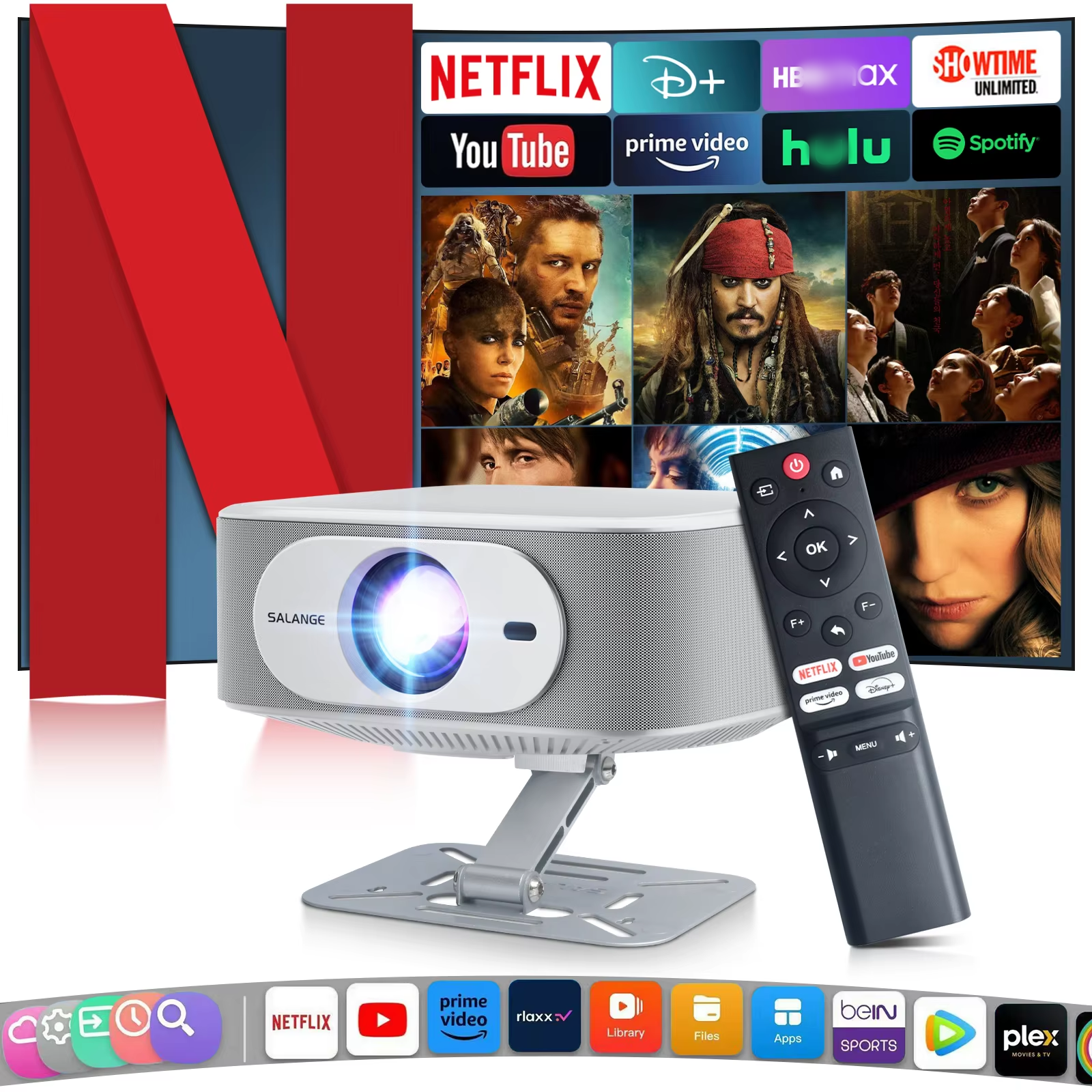 Netflix Home Cinema - Salange Netflix Projector P92MAX Smart Android