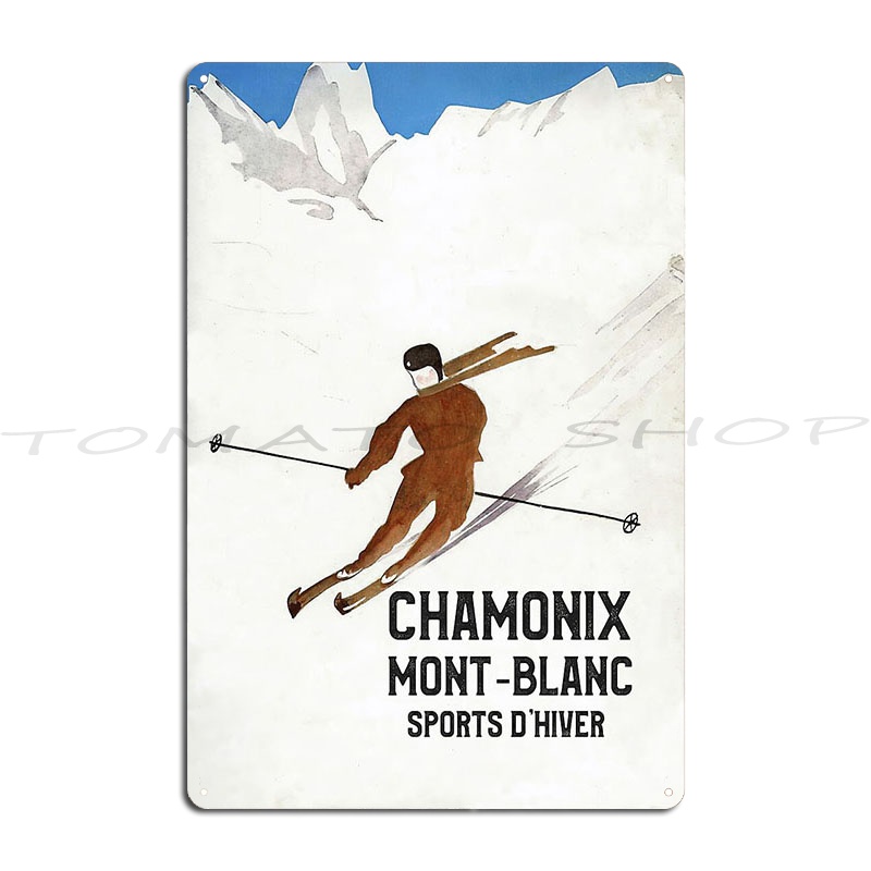Vintage Home Cinema - Vintage Chamonix Mont Blanc Alpine Ski
