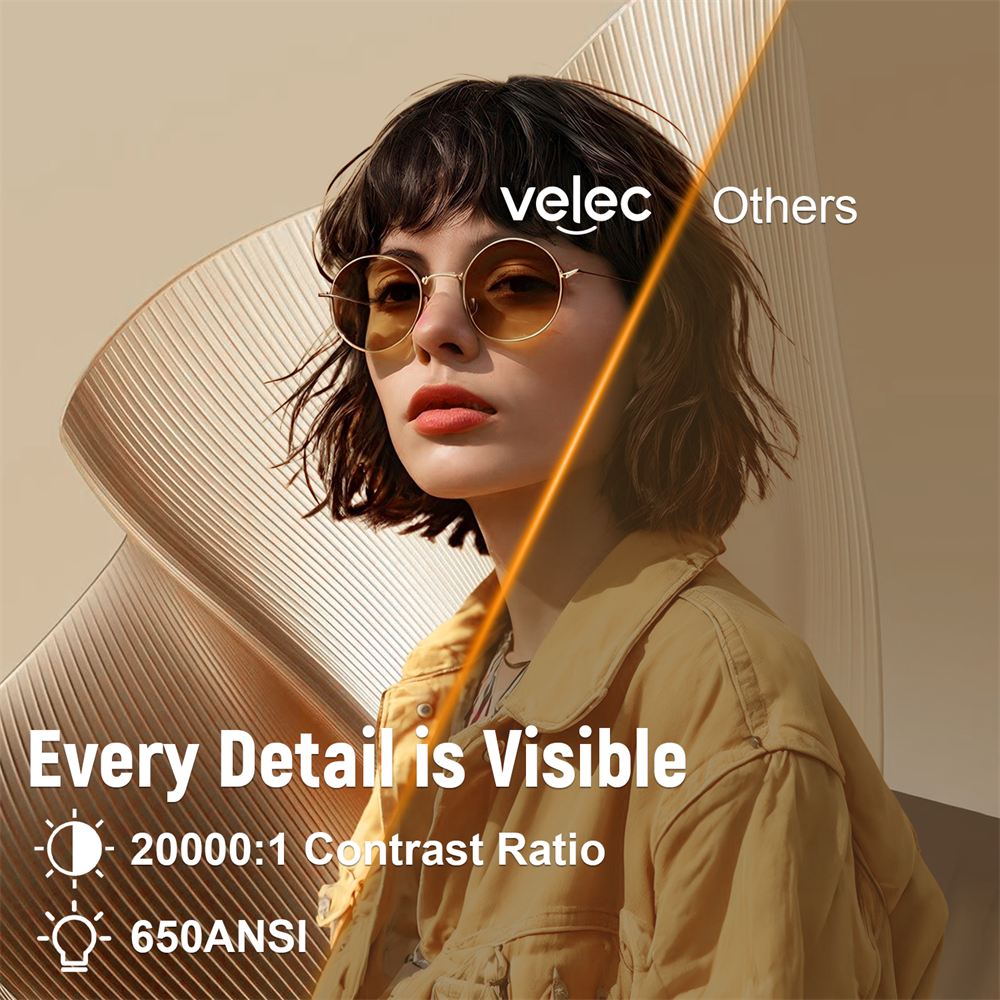 Velec TP350 650ANSI 4K HD 1080 - Netflix Home Cinema のレビューと価格