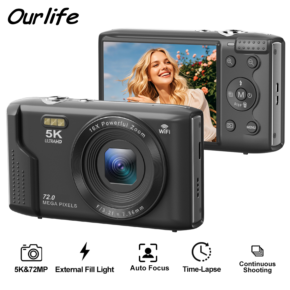 Ourlife Compact Digital Camera - Vintage Home Cinema のレビューと価格