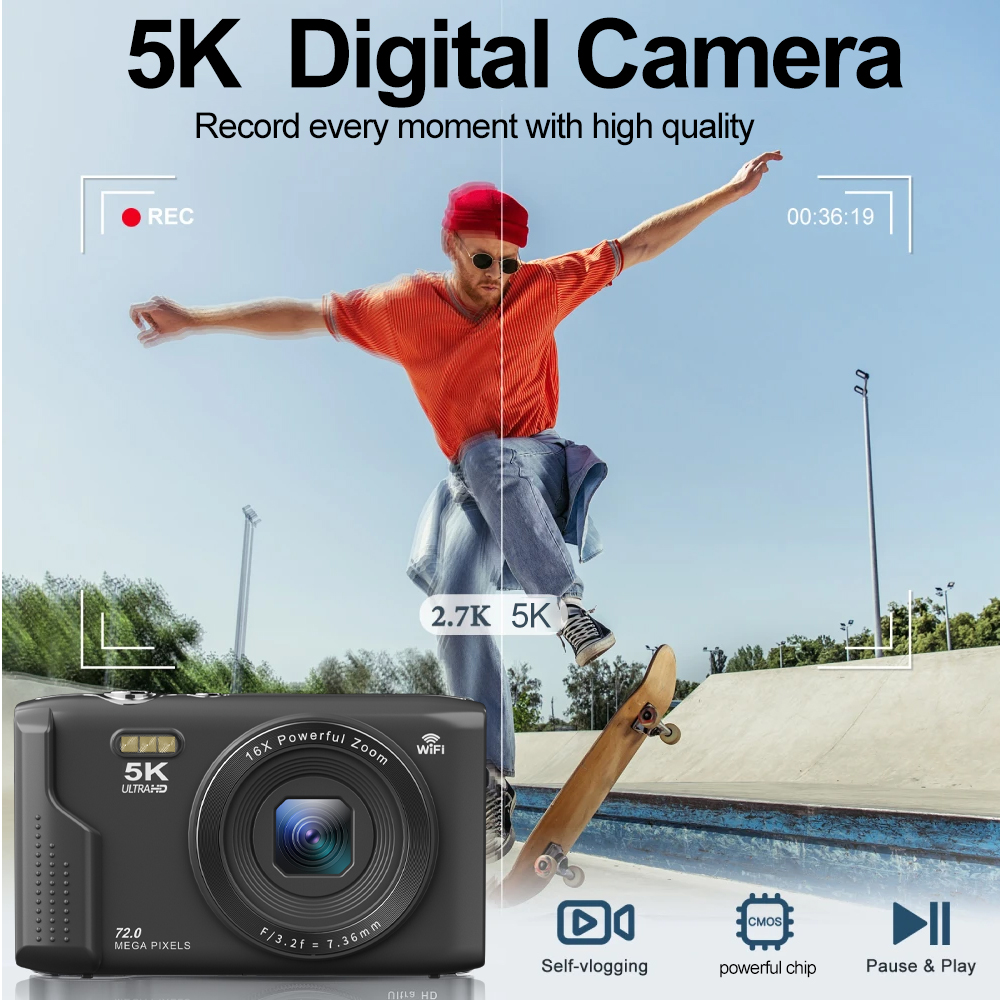 Ourlife Compact Digital Camera - Vintage Home Cinema のレビューと価格