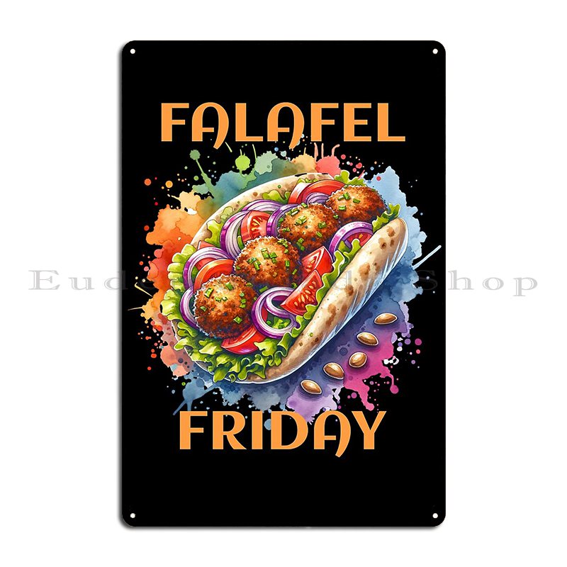 Watercolor Falafel Friday Holi - Home Cinema Wall Design のレビューと価格