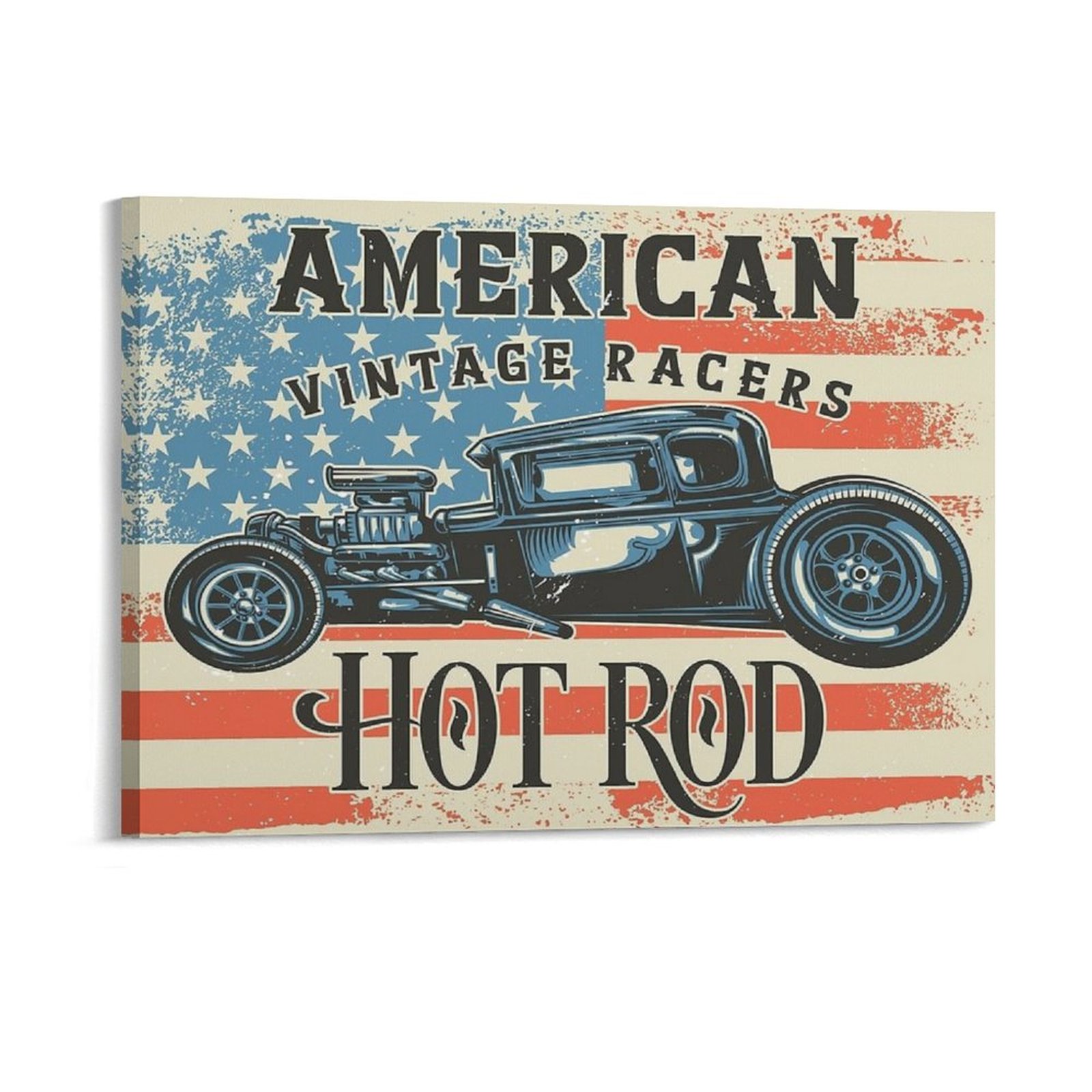 American Hot Rod Canvas Painti - Home Cinema Wall Design のレビューと価格