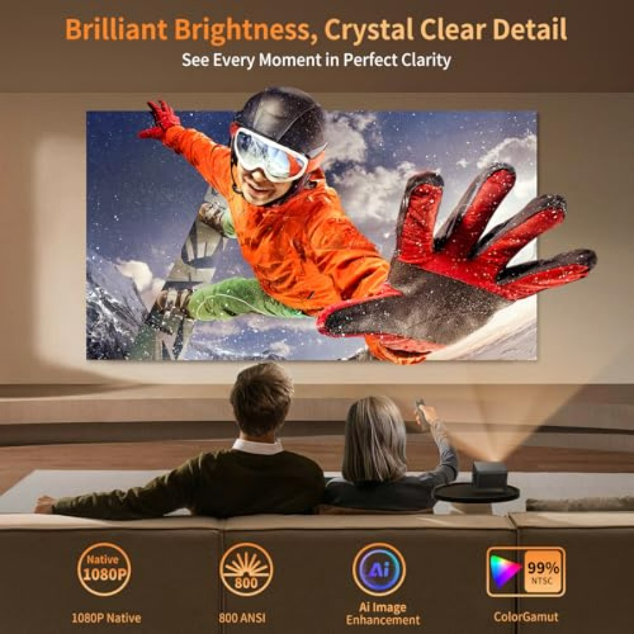 4K Projector with Wifi and Blu - Netflix Home Cinema のレビューと価格