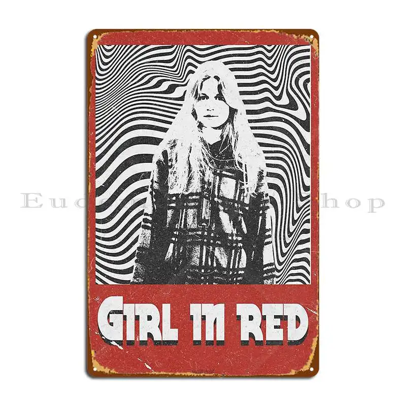 Girl In Red Retro Metal Plaque - Home Cinema Wall Design のレビューと価格