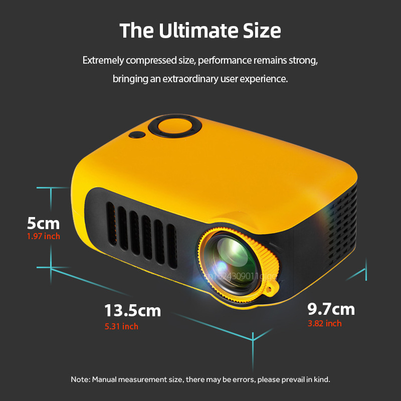 A2000 Mini Projector Portable  - Home Cinema Gaming のレビューと価格