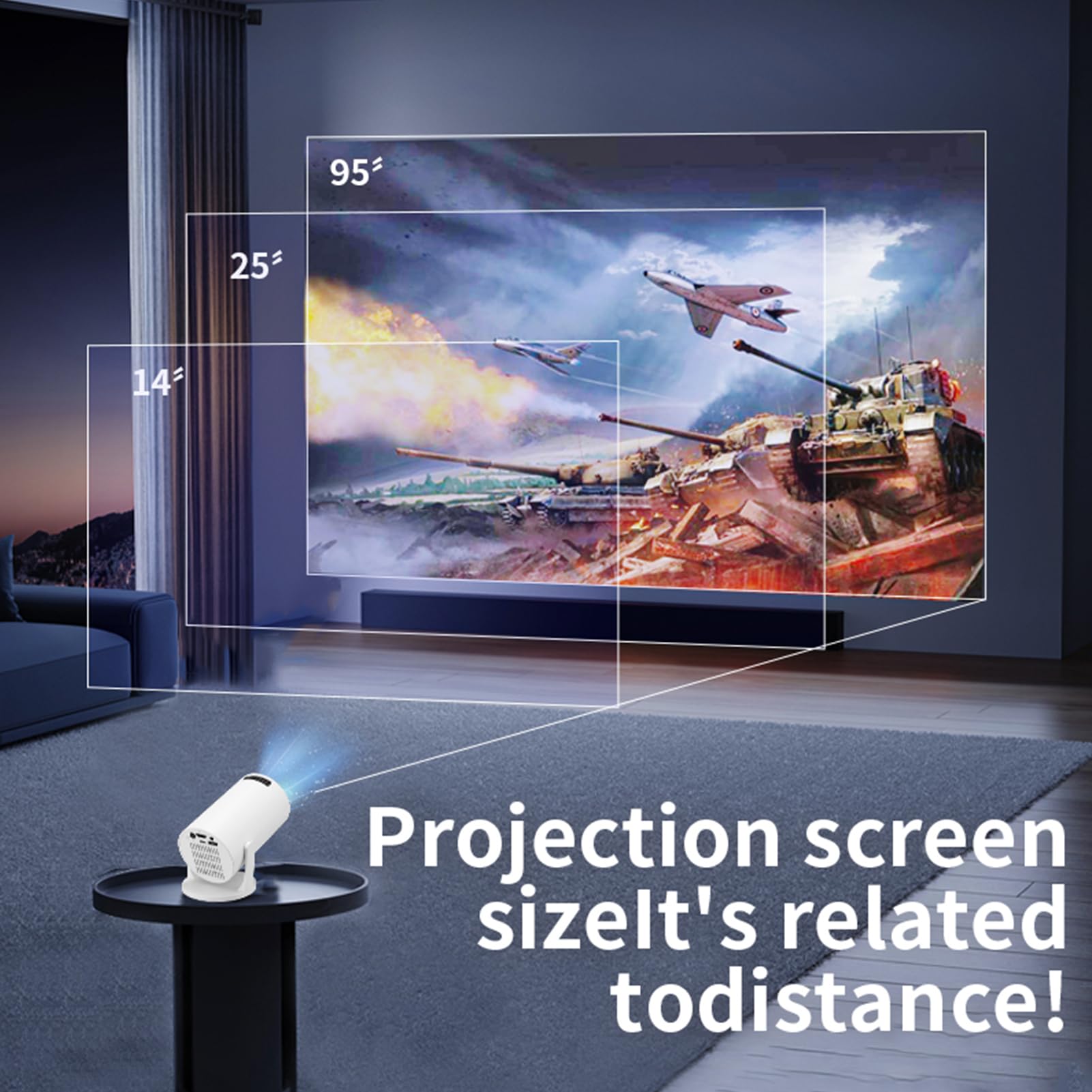M5 8K Wifi 6 Projector Ultra H - Home Cinema Gaming のレビューと価格