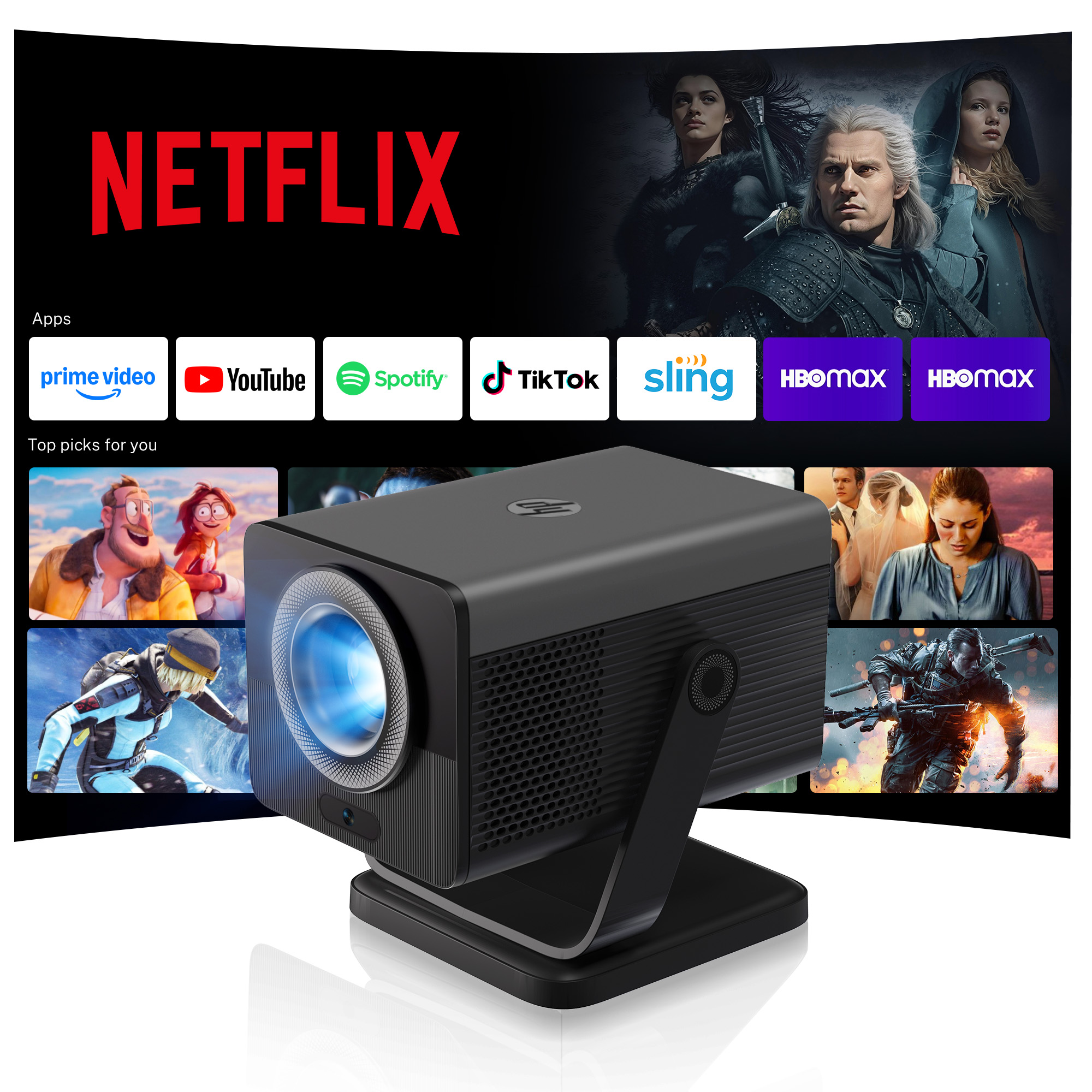 HP MC450 Projector Netflix lic - Netflix Home Cinema のレビューと価格