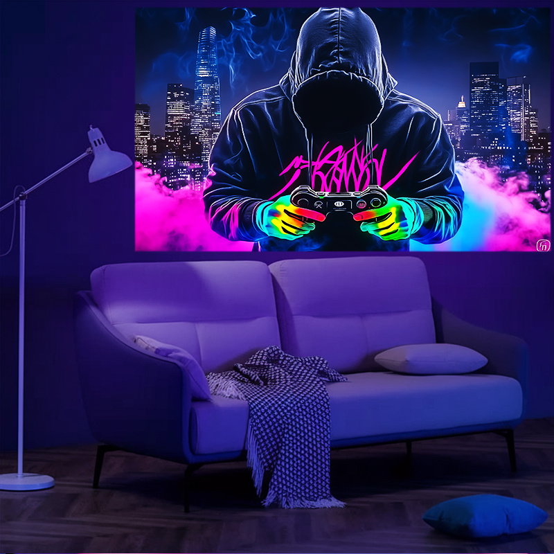 VIKAMA Cyberpunk Neon Gamer Ta - Home Cinema Gaming のレビューと価格