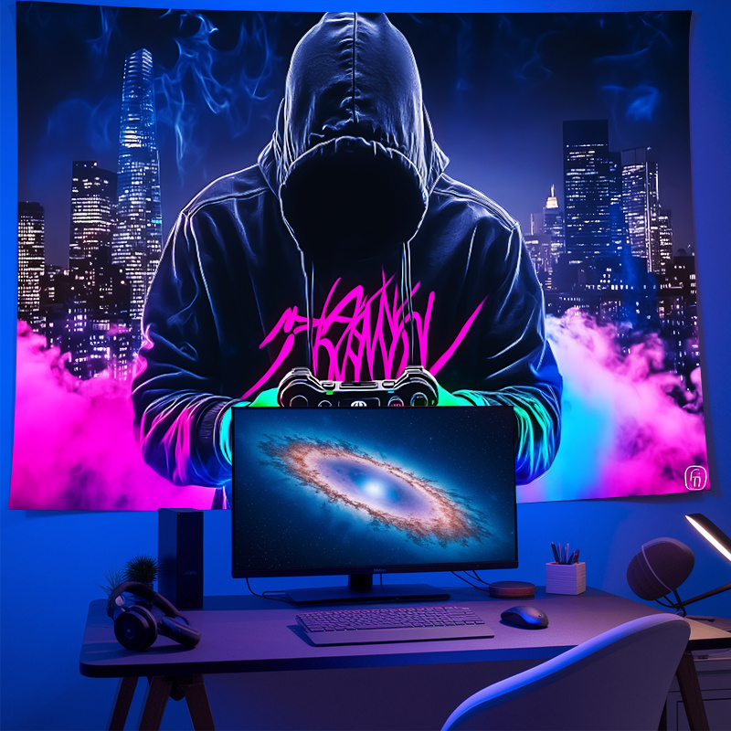 VIKAMA Cyberpunk Neon Gamer Ta - Home Cinema Gaming のレビューと価格
