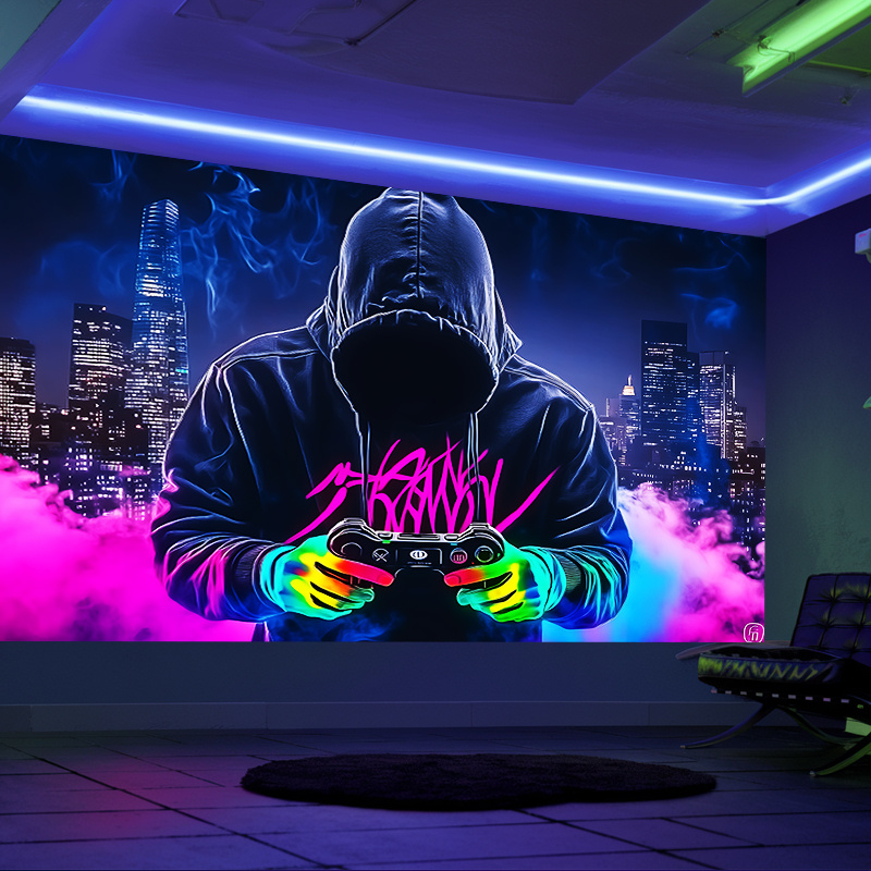 VIKAMA Cyberpunk Neon Gamer Ta - Home Cinema Gaming のレビューと価格