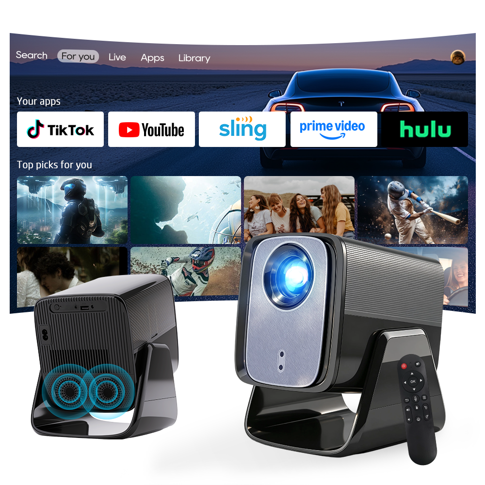 LYNCast Smart Projector with W - Home Cinema Gaming のレビューと価格