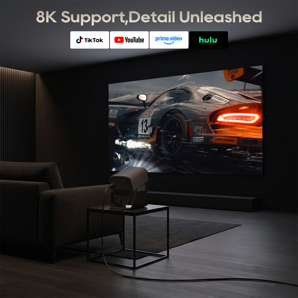 LYNCast Smart Projector with W - Home Cinema Gaming のレビューと価格