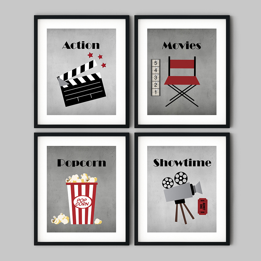 Movie Theater Vintage Art Canv - Vintage Home Cinema のレビューと価格