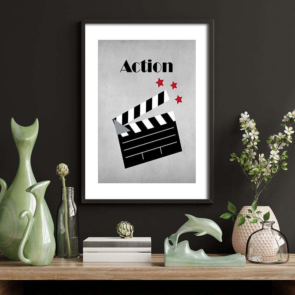 Movie Theater Vintage Art Canv - Vintage Home Cinema のレビューと価格