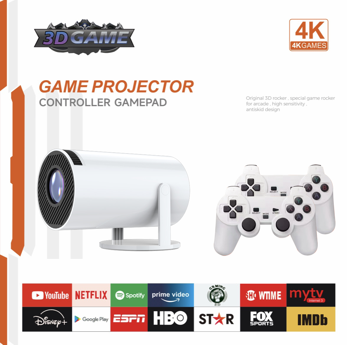 3D Game Projector 2 in 1 F300  - Netflix Home Cinema のレビューと価格