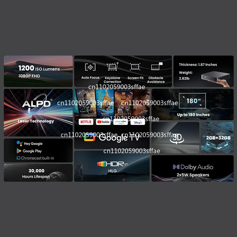 Theater 3D Wifi Cinema Netflix - Netflix Home Cinema のレビューと価格