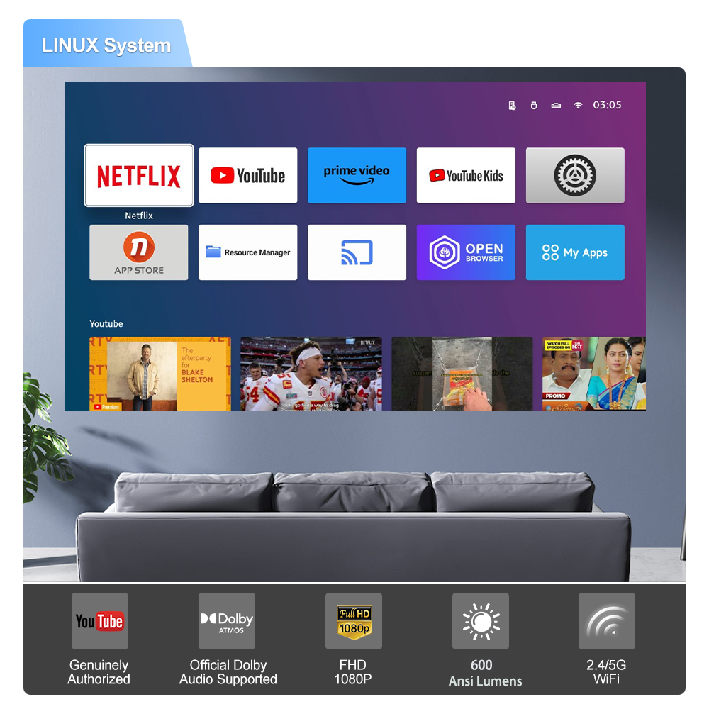 New Upgrade Touyinger M11 Linu - Netflix Home Cinema のレビューと価格