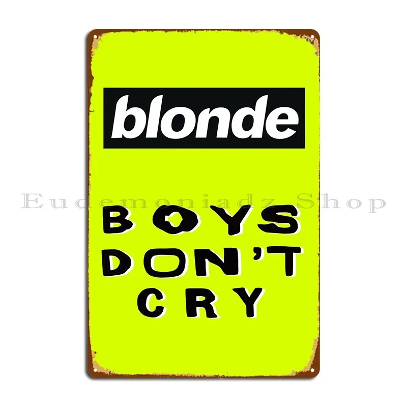 Boys Dont Cry Metal Sign Wall  - Home Cinema Wall Design のレビューと価格