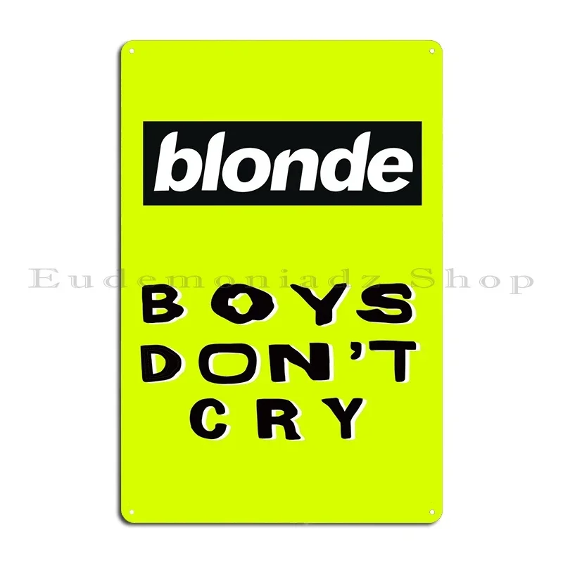Boys Dont Cry Metal Sign Wall  - Home Cinema Wall Design のレビューと価格