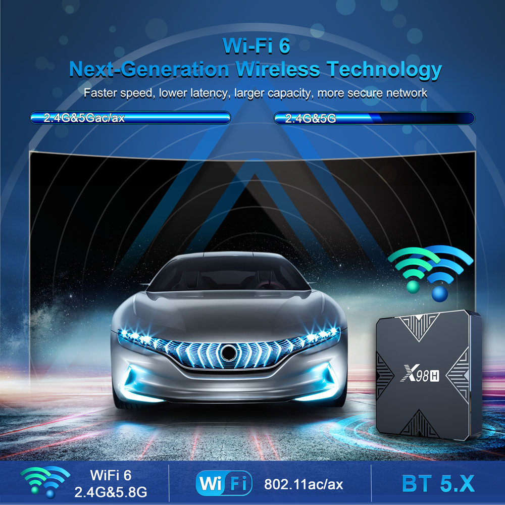X98H TV Box Android12 Allwinne - Netflix Home Cinema のレビューと価格