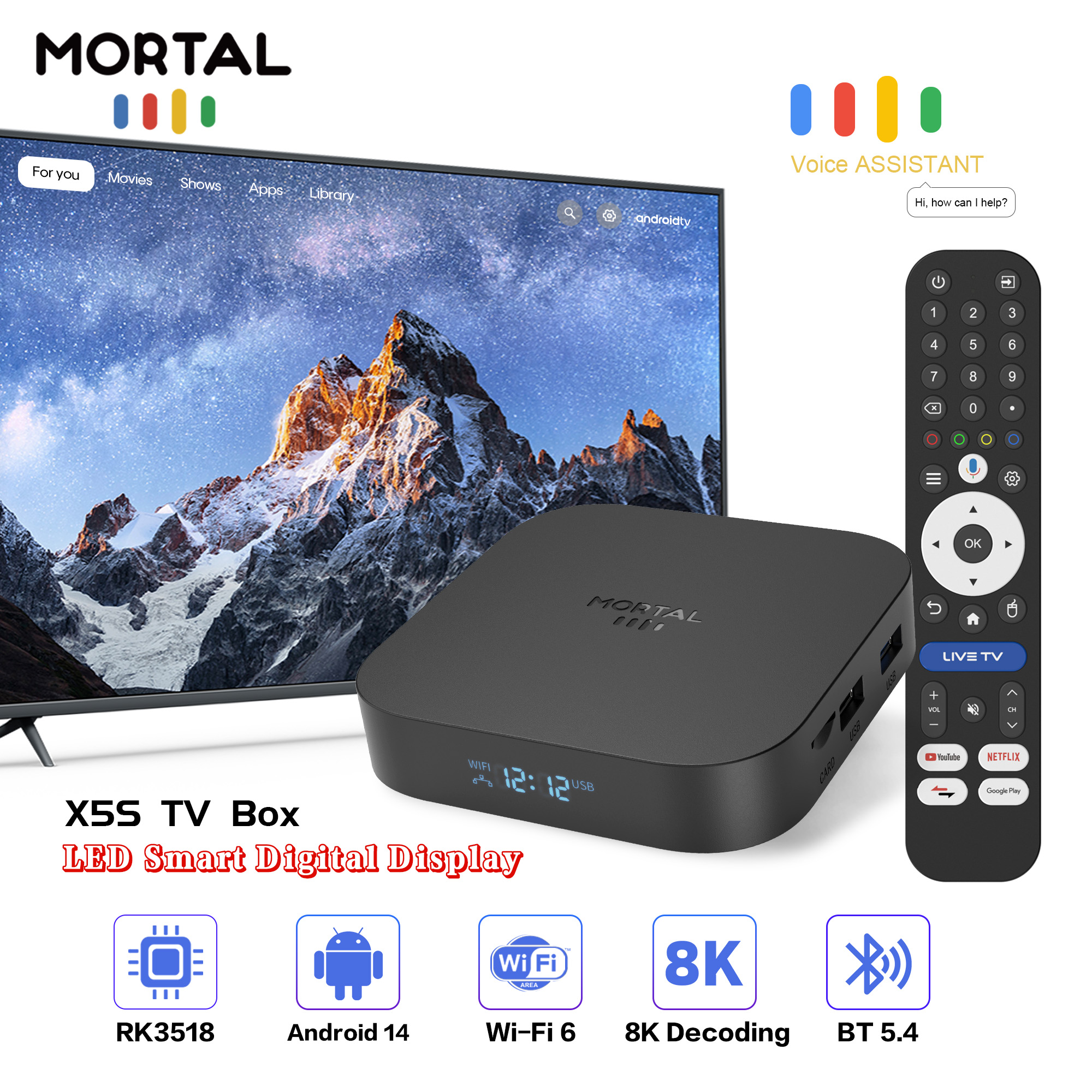 Latest X5S Android 14 TV Box 8 - Netflix Home Cinema のレビューと価格